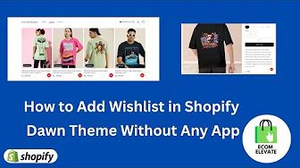 How to Add Wishlist in Shopify Dawn Theme  || Without Any App  in 2025  (No App Needed!)