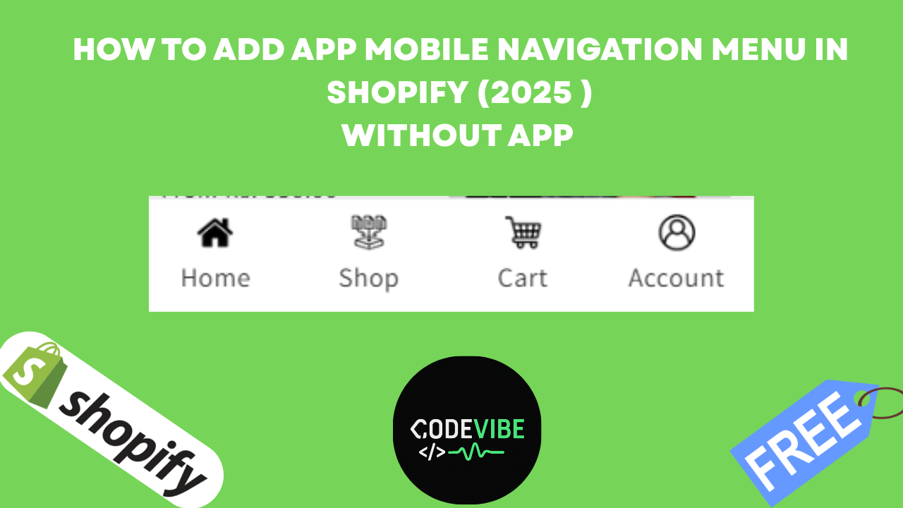 How to Add a Mobile Bottom Menu in Shopify (App-Like Navigation Bar) – 2025 Guide